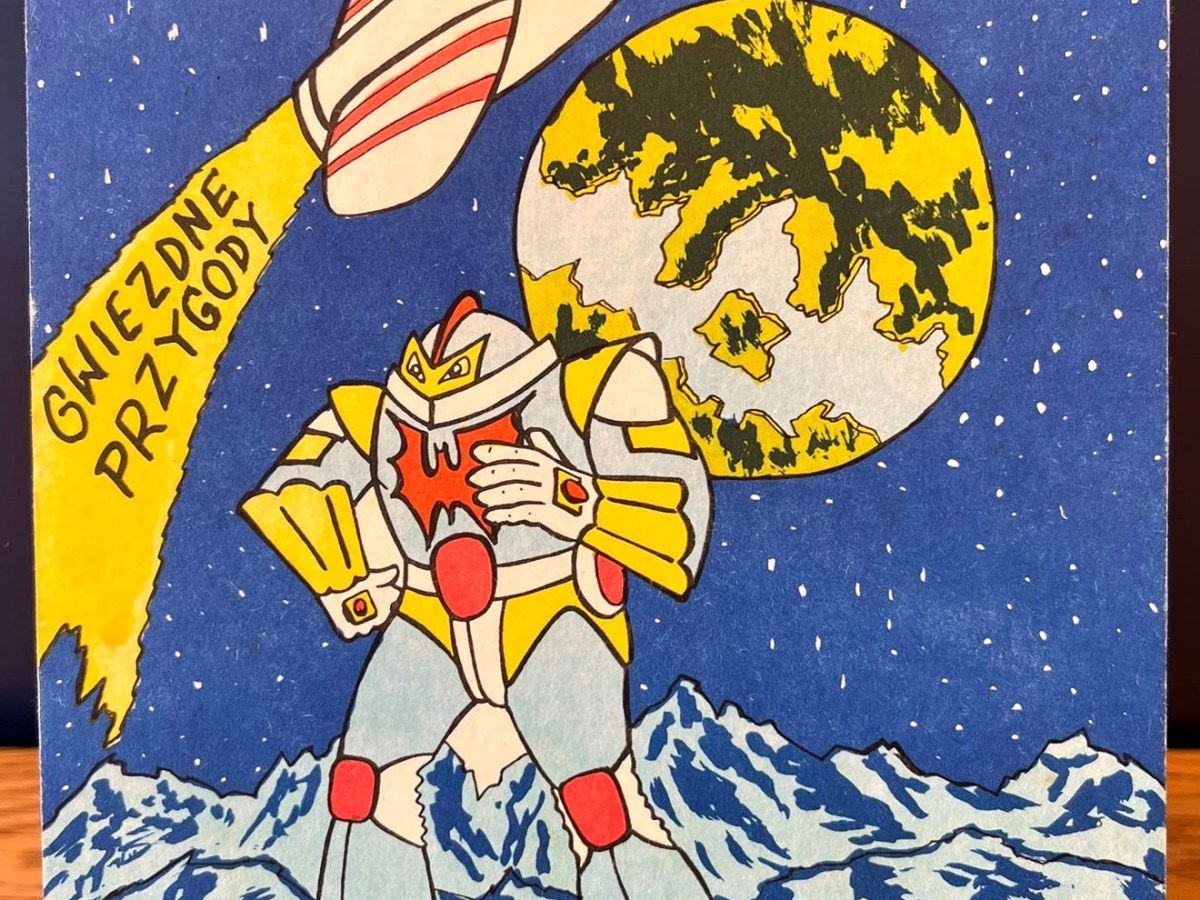 ‘Star Adventures’: a Polish children’s colouring book, partly inspired by Steel Jeeg, from Warsaw in the years immediately after the fall of Communism in&nbsp;Poland